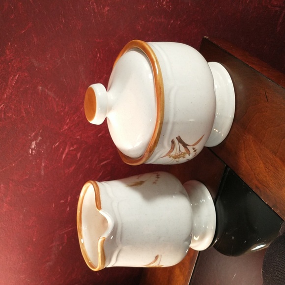 Antique Country Life Sangostone Autumn Wheat Rosenthal Creamer & Sugar Bowl Set - Picture 4 of 7